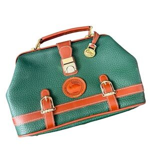 Dooney & Bourke Green and Brown Satchel
